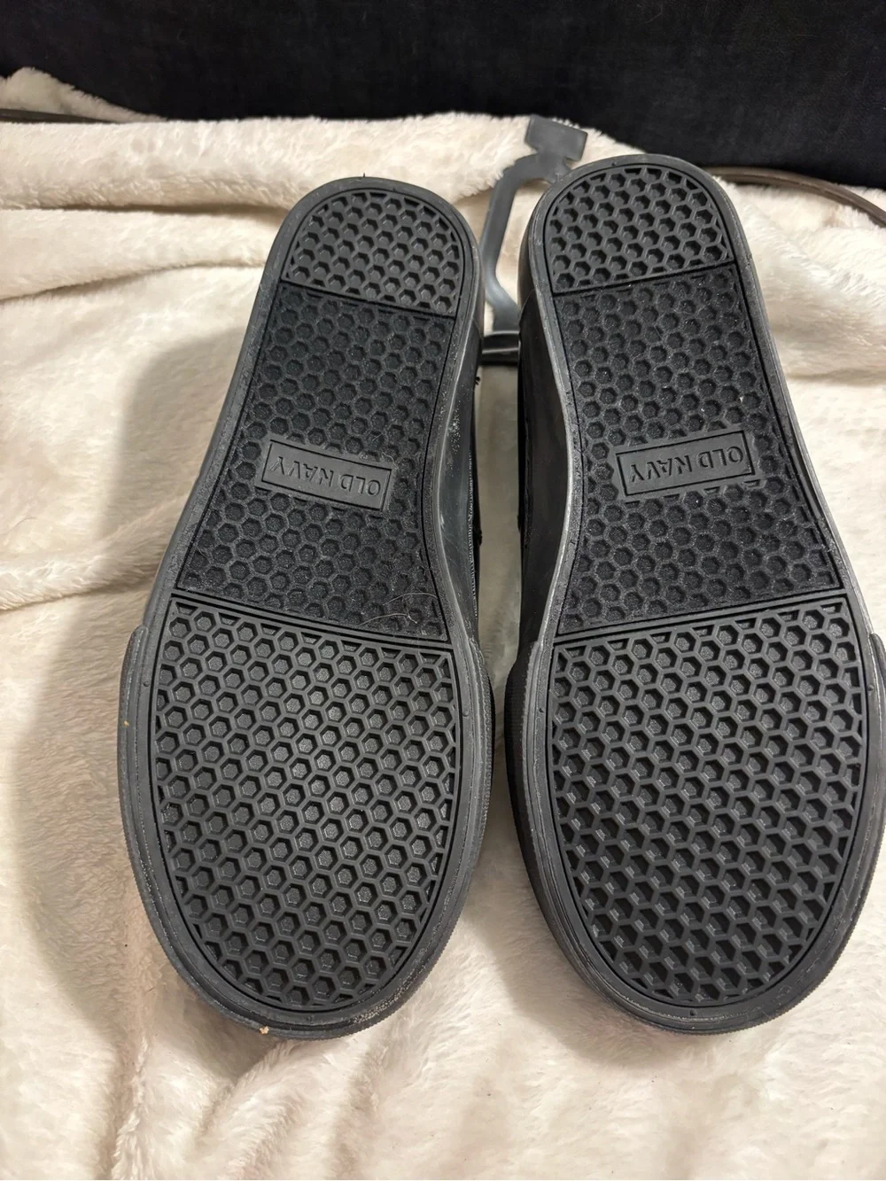 Old Navy Black Patent Mary Jane Hook-and-Loop Dress Shoes